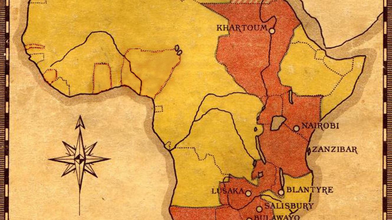 The original plan for the Cape to Cairo rail line. It laid the foundations of the north-south trade corridor which today hubs through Gauteng. (Wikipedia)