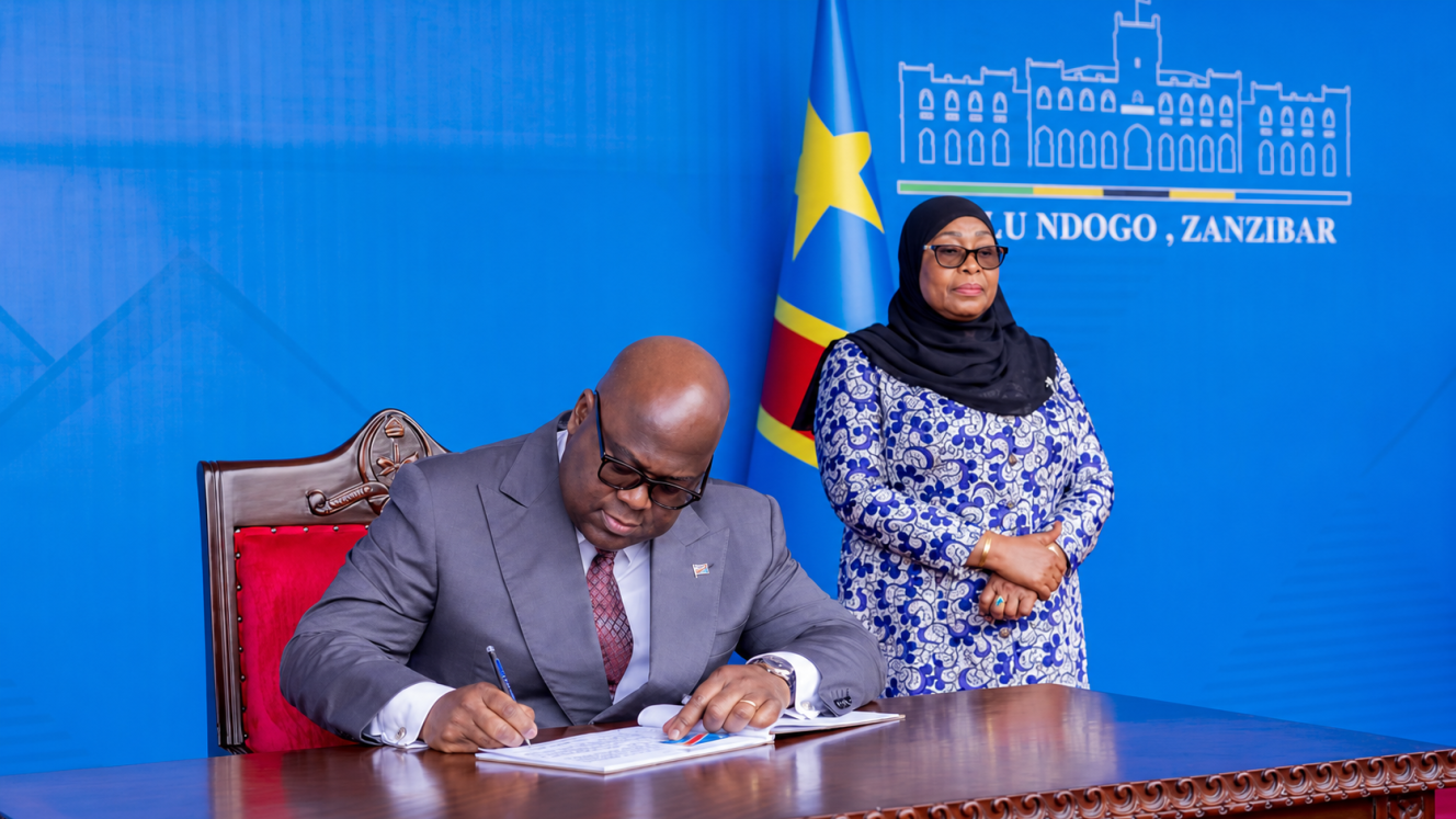 DRC President Félix Tshisekedi and Tanzanian President Samia Suluhu Hassan held bilateral talks in Zanzibar.
